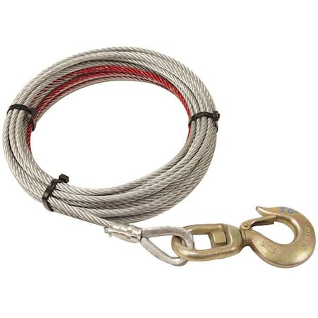 Pierce 3/8 in x 75 ft Cable with Swivel Hook 375245